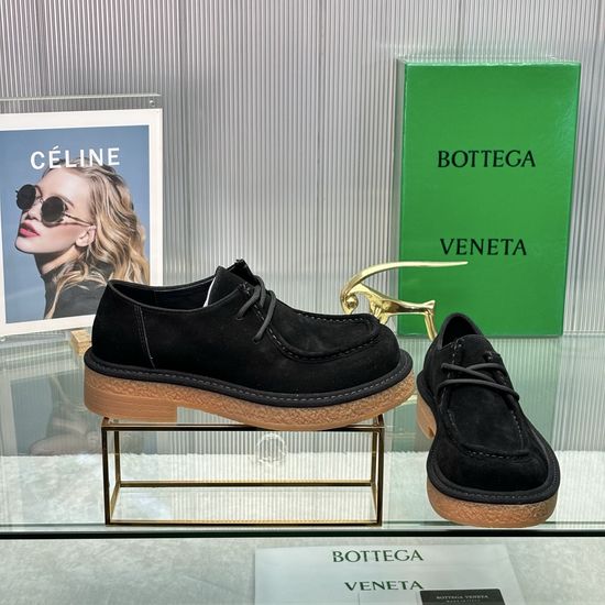 Bottega Veneta Woven Leather Square Toe Slip On Casual Shoes
