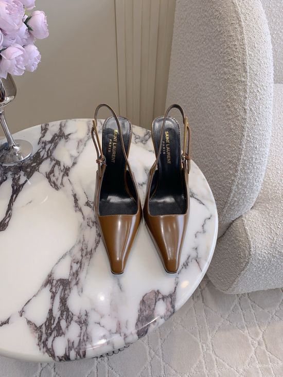 Yves Saint Laurent Elegant High-heeled Open-toe Sandals with Upgraded Stability