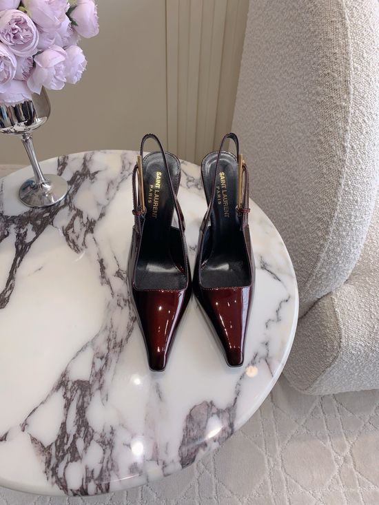 Yves Saint Laurent Elegant High-heeled Open-toe Sandals with Upgraded Stability