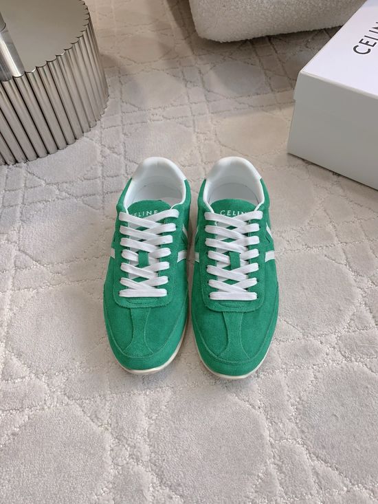 Celine Classic Color Block Cowhide Casual Training Shoes