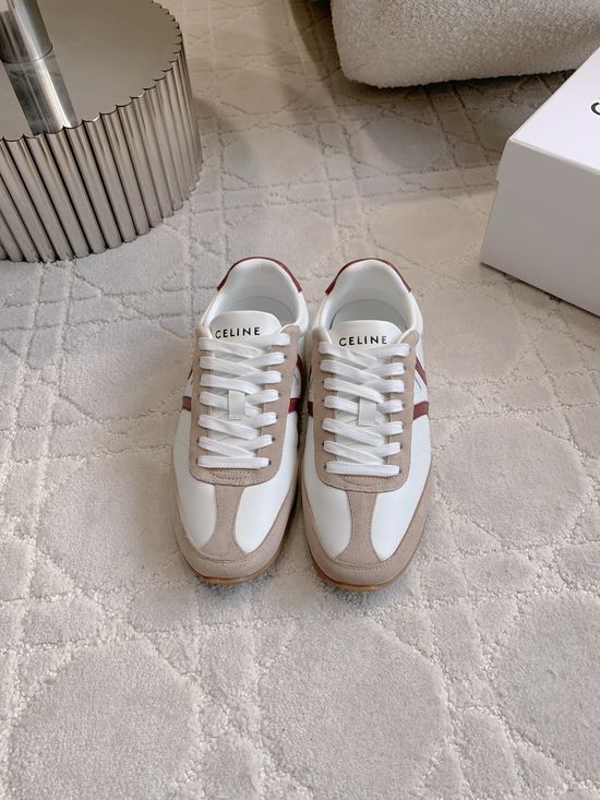 Celine Classic Color Block Cowhide Casual Training Shoes