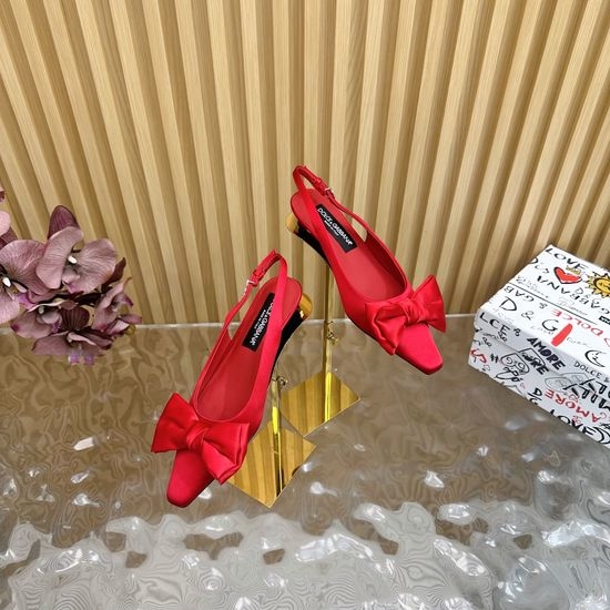 Dolce & Gabbana Silk Kitten Heel Sandals with Elegant Italian Design