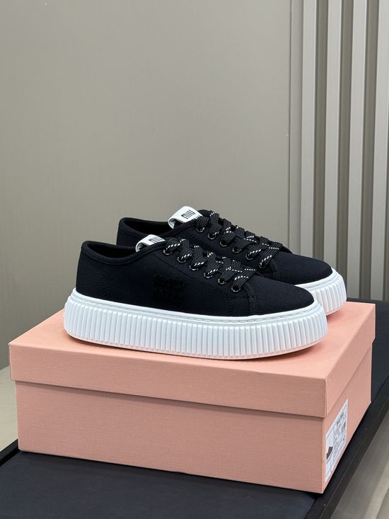 Miu Miu Platform Sole Casual Comfortable Fashion Daily Shoes