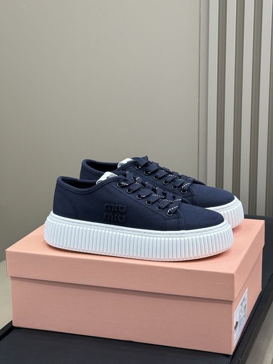 Miu Miu Platform Sole Casual Comfortable Fashion Daily Shoes