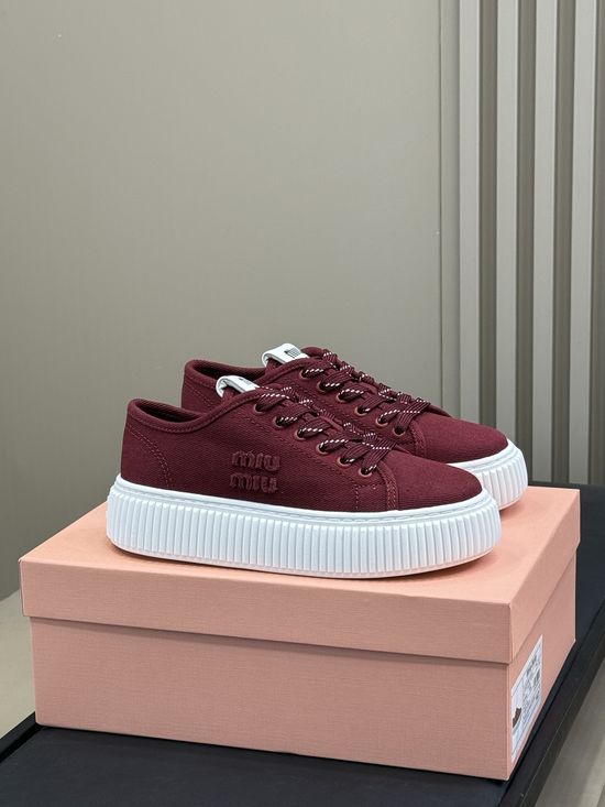 Miu Miu Platform Sole Casual Comfortable Fashion Daily Shoes