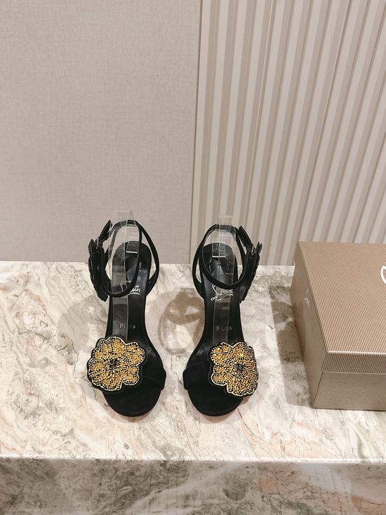 Christian Louboutine Premium Platform High Heel Sandals with Soft Lining