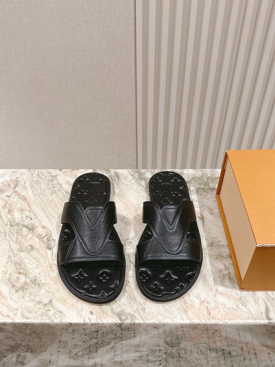 Louis Vuitton 3D Printed Upper Casual Comfort Slip On Slippers