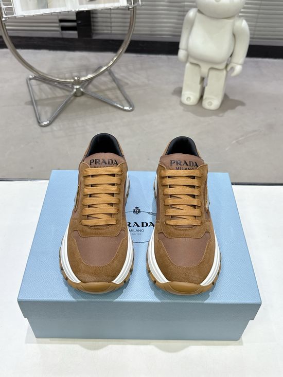 Prada Trendy Classic Wear-resistant Lightweight Daily Casual Footwear