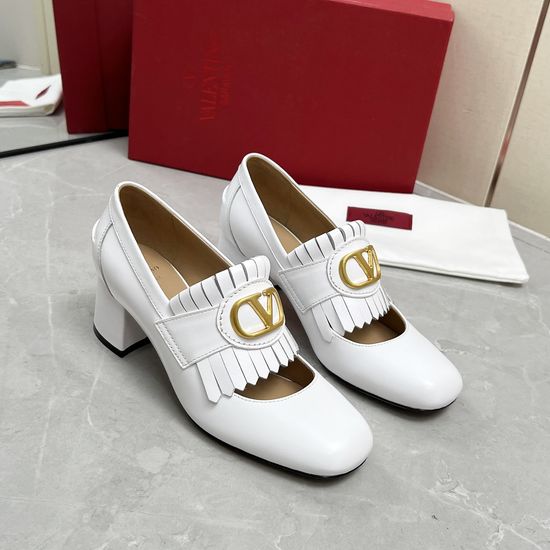 Valentino Elegant Tassel Leather Loafers and Slides Soft Lining