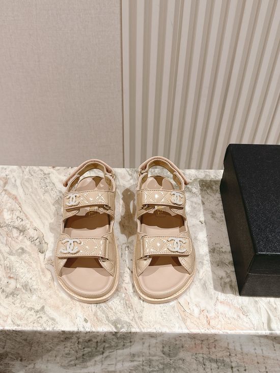 Chanel Casual Comfortable Slip On Beach Slide Sandals
