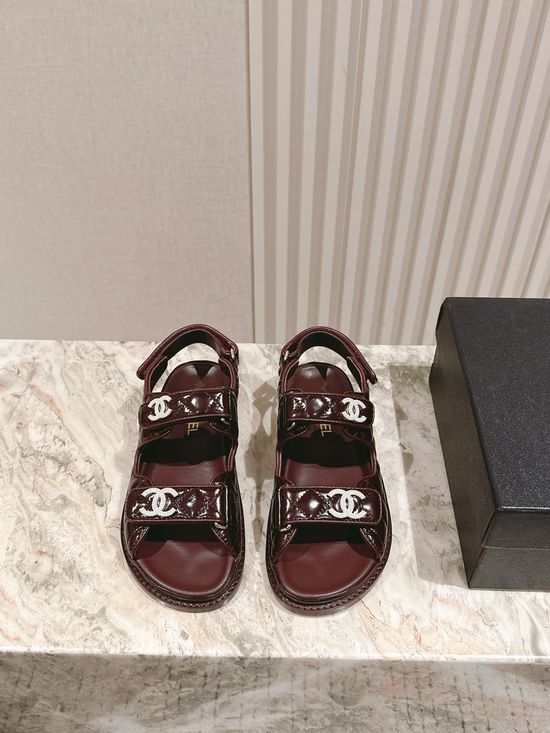 Chanel Casual Comfortable Slip On Beach Slide Sandals