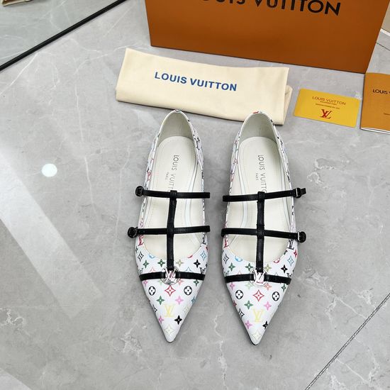 Louis Vuitton Patent Leather Flat Pumps Soft Sheepskin Interior
