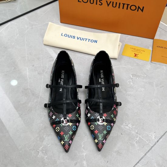Louis Vuitton Patent Leather Flat Pumps Soft Sheepskin Interior