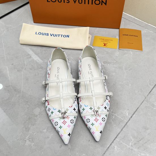 Louis Vuitton Patent Leather Flat Pumps Soft Sheepskin Interior
