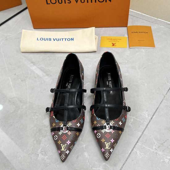 Louis Vuitton Patent Leather Flat Pumps Soft Sheepskin Interior
