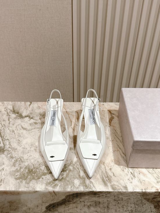 Jimmy Choo Premium Leather High Heels With Genuine Leather Sole