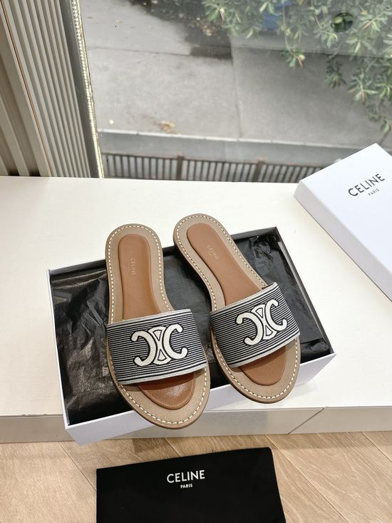Celine Comfortable Platform Sneakers with Logo Detail