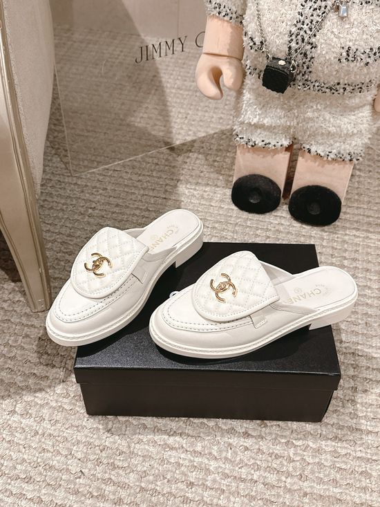 Chanel Classic Quilted Slip On Loafers Soft Sheepskin Lining