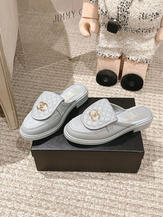 Chanel Classic Quilted Slip On Loafers Soft Sheepskin Lining