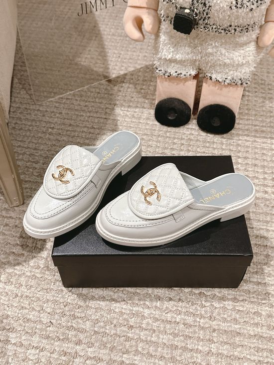 Chanel Classic Quilted Slip On Loafers Soft Sheepskin Lining