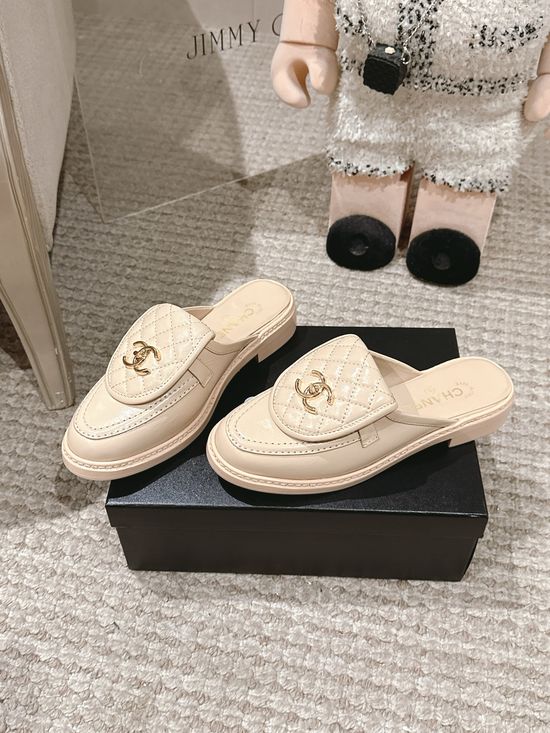 Chanel Classic Quilted Slip On Loafers Soft Sheepskin Lining
