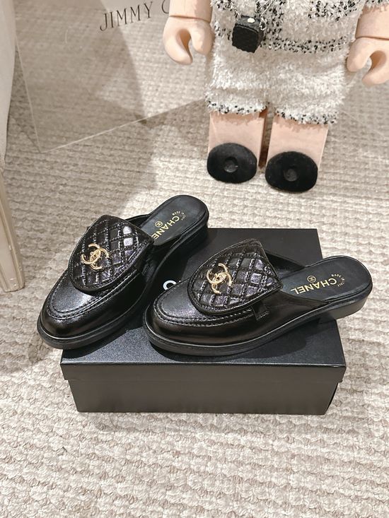 Chanel Classic Quilted Slip On Loafers Soft Sheepskin Lining