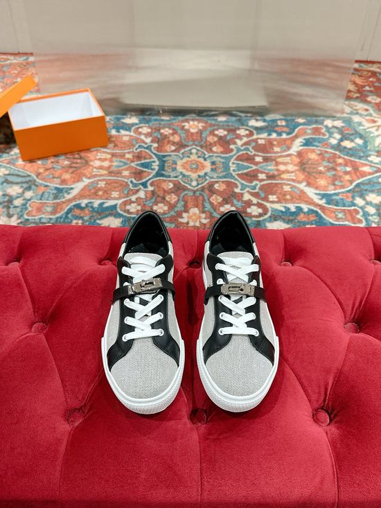 Hermes Classic Buckle Casual Shoes with Premium Leather