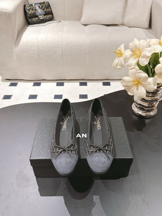 Chanel Woven Raffia Ballet Flats Classic Versatile Lightweight Casual Shoes