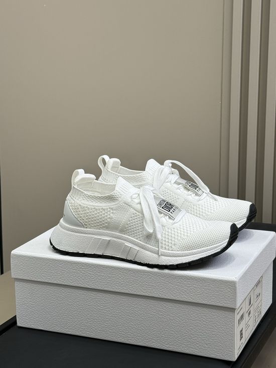 Christian Dior Fashion Breathable Mesh Lace Up Running Sneakers