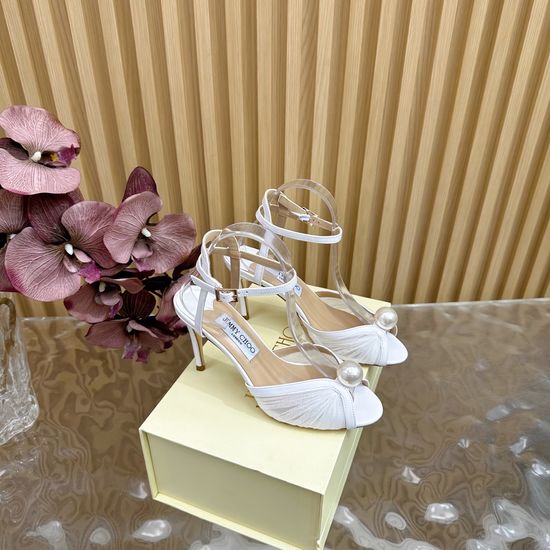 Jimmy Choo Classic Lace Leather Comfortable Low Heel Shoes
