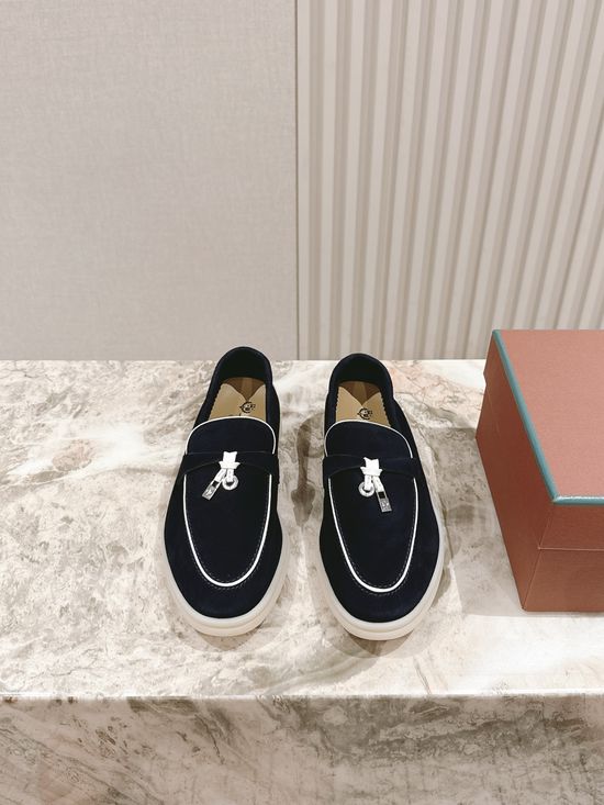 Loro Piana Soft Cozy Slip On Mules with Non Slip Flexible Sole