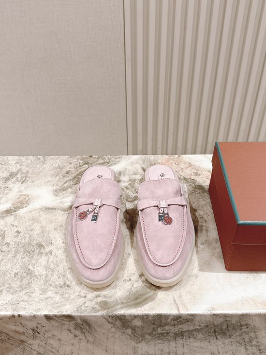 Loro Piana Soft Cozy Slip On Mules with Non Slip Flexible Sole