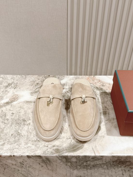 Loro Piana Soft Cozy Slip On Mules with Non Slip Flexible Sole