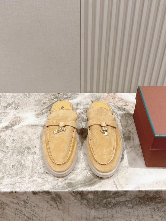 Loro Piana Soft Cozy Slip On Mules with Non Slip Flexible Sole