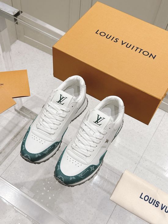 Louis Vuitton Classic Monogram Leather Running Sneakers