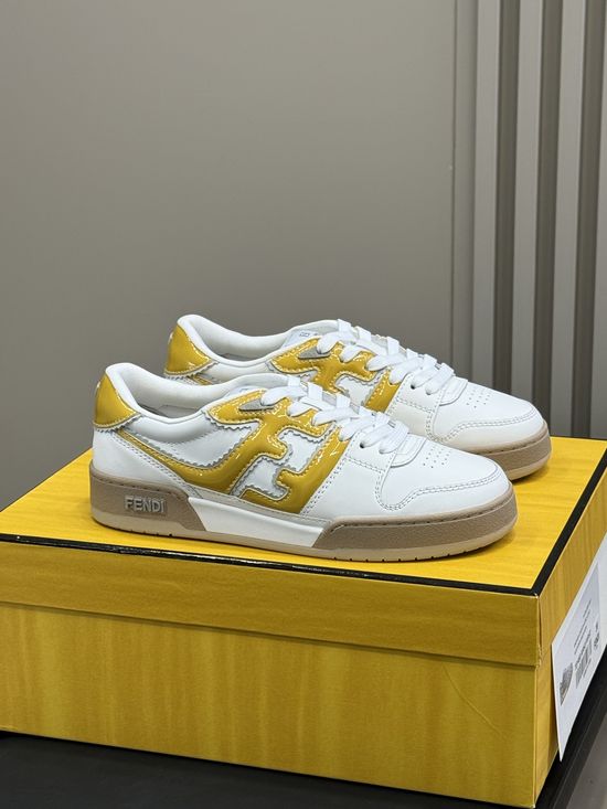 Fendi Classic Color Matching Casual Versatile Skate Shoes