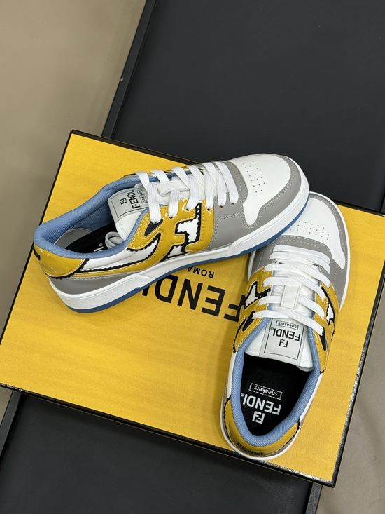 Fendi Classic Color Matching Casual Versatile Skate Shoes
