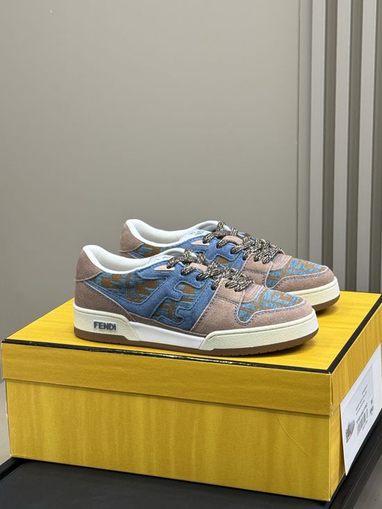 Fendi Classic Color Matching Casual Versatile Skate Shoes