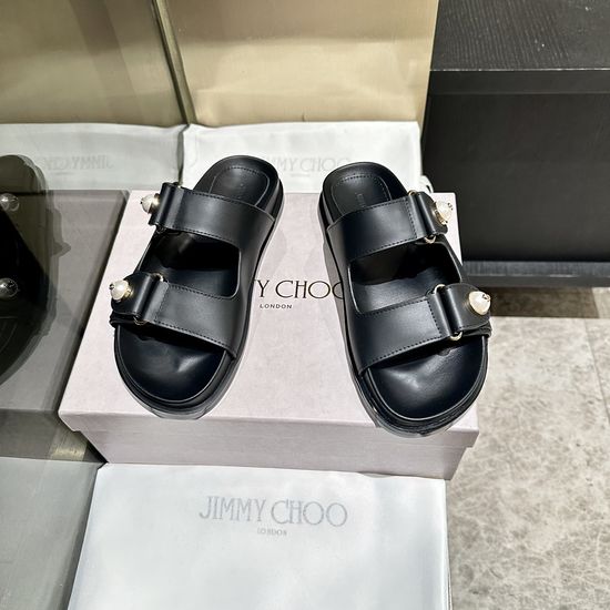 Jimmy Choo Classic Casual Beach Sandals Durable Comfortable