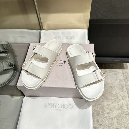Jimmy Choo Classic Casual Beach Sandals Durable Comfortable