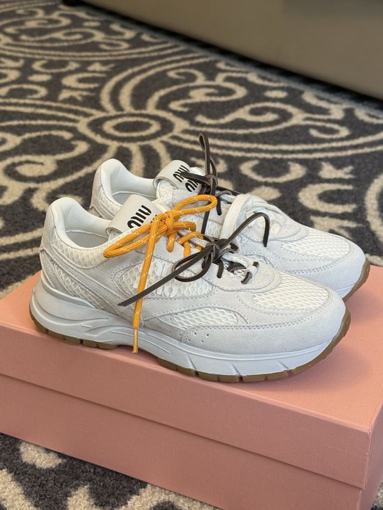 Miu Miu Cozy Height Increasing Chunky Sneakers Fashion Casual Shoes