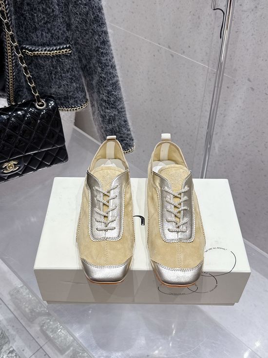 Orinous Square Toe Lace Up Casual Leather Sneakers