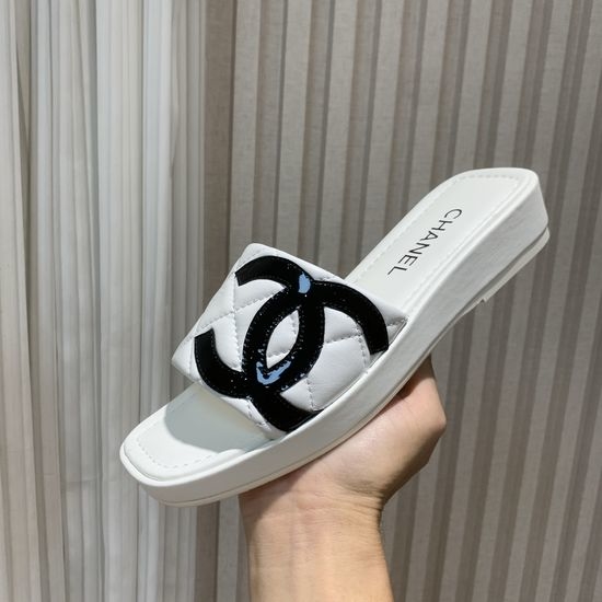 Chanel Classic Logo Slip On Slides Versatile Daily Wear