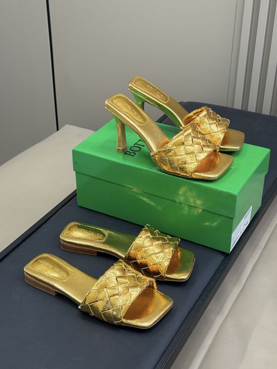 Bottega Veneta Woven Leather Comfort Casual Flat Mule Slides