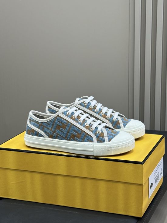 Fendi Classic Printed Canvas Shoes Comfortable Versatile Footwear