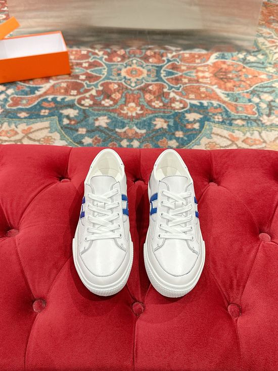 Hermes Premium Leather Casual Shoes with Elegant Buckle Soft Sole Footwear