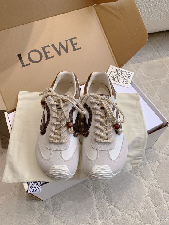 Loewe Classic Leather Casual Trainers Comfortable Daily Shoes