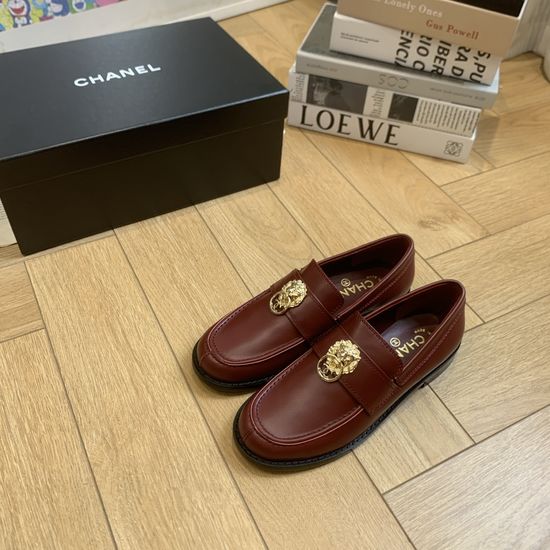 Chanel Retro Round Toe Loafer With Genuine Leather Sole