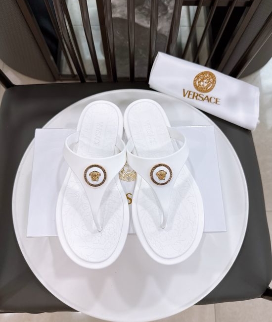 Versace Non-Slip Waterproof Matte Footbed Flip Flops