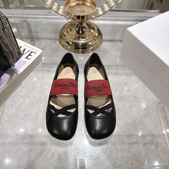 Christian Dior Elegant Leather Flats Comfortable Non-slip Casual Shoes